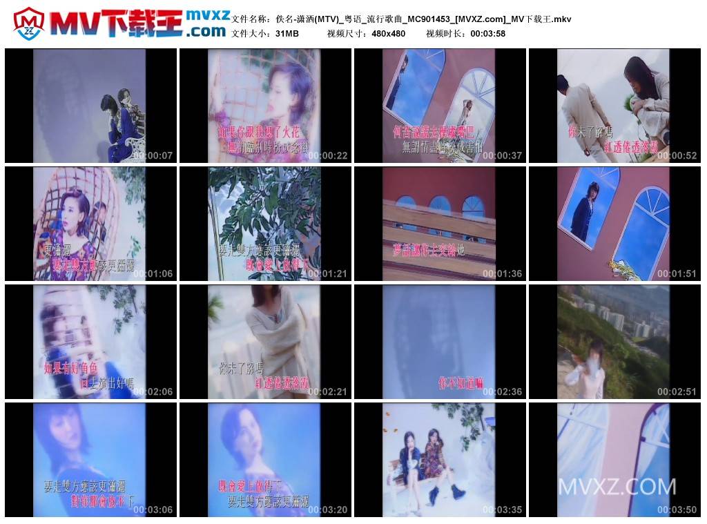 佚名-潇洒(MTV)_粤语_流行歌曲_MC901453